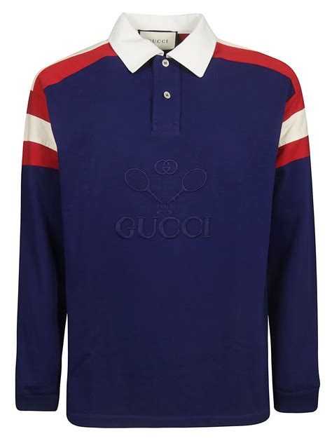 gucci long t shirt|Gucci long sleeve polo shirt.